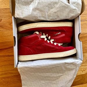 Vintage Mens Diesel Red Hightops